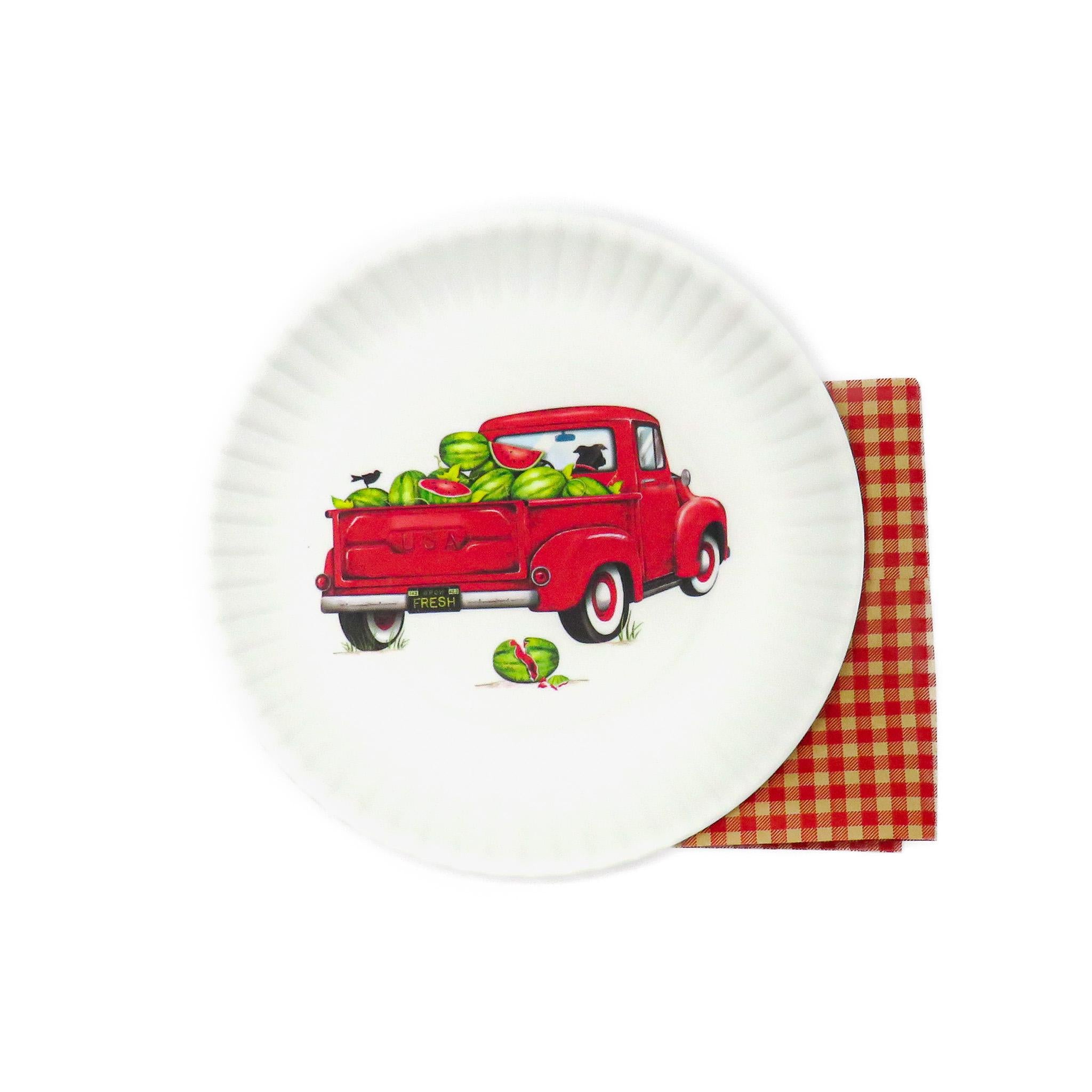 Summertime Melamine plates set of 4 ME0319