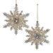 5" Platinum Small Snowflake Ornaments