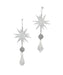 6” Clear & Silver Dangle Ornaments