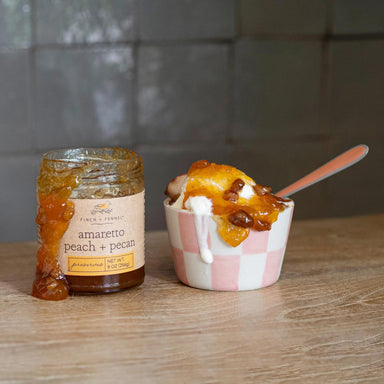 Amaretto Peach + Pecan Preserves – Sweet & Nutty Fruit Spread