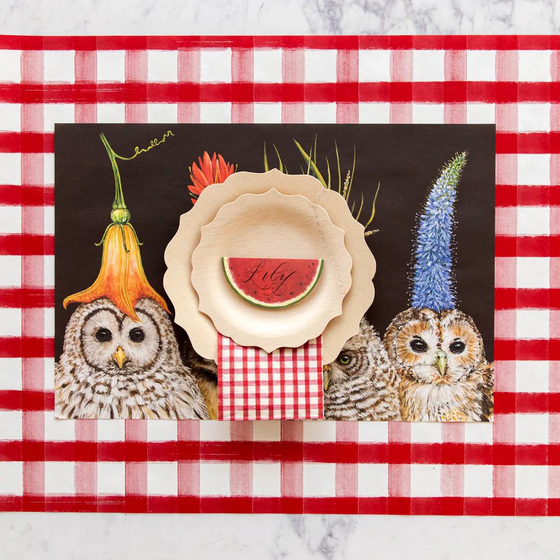 Baby Owls Paper Placemats