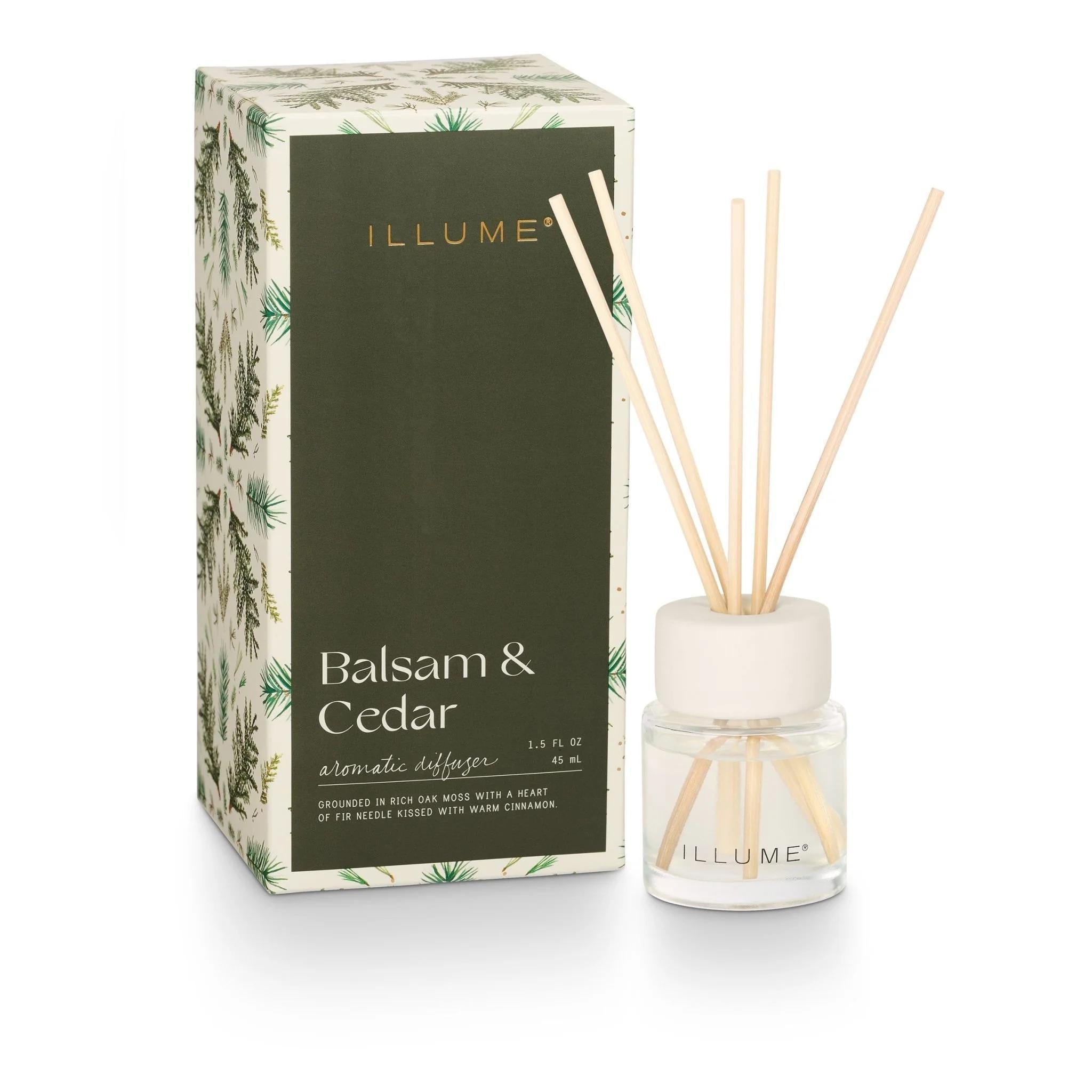 Balsam & Cedar Small Diffuser 1.5oz | Cozy, Inviting Fragrance