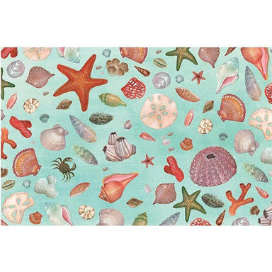 Beachcomber Paper Placemats | 18.5"x12.5" | Set of 24 | Summer Fun