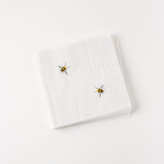 Bee Napkins, 20-pack, 6.5" paper napkins