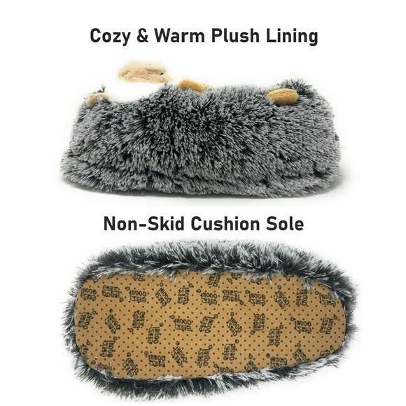 Biscuit the Hedgehog Slippers – Fuzzy Sherpa Comfort