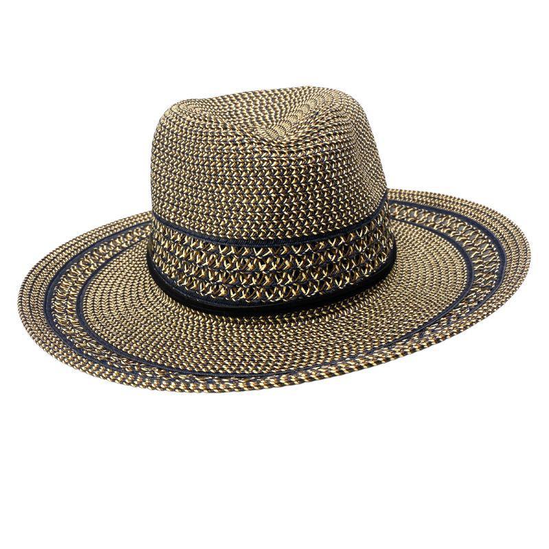 Black Paperbraid Tapered Safari Hat – Stylish & Functional