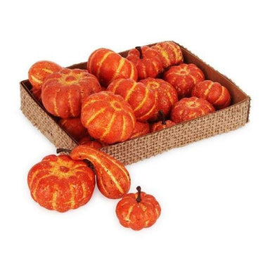 Box of 24 Mini Orange Pumpkins – Festive Fall Decorations