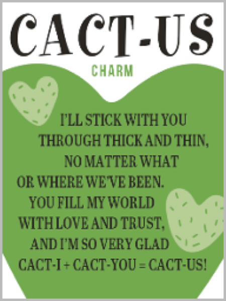 Cact-us Charm – A Heartfelt Token of Friendship!