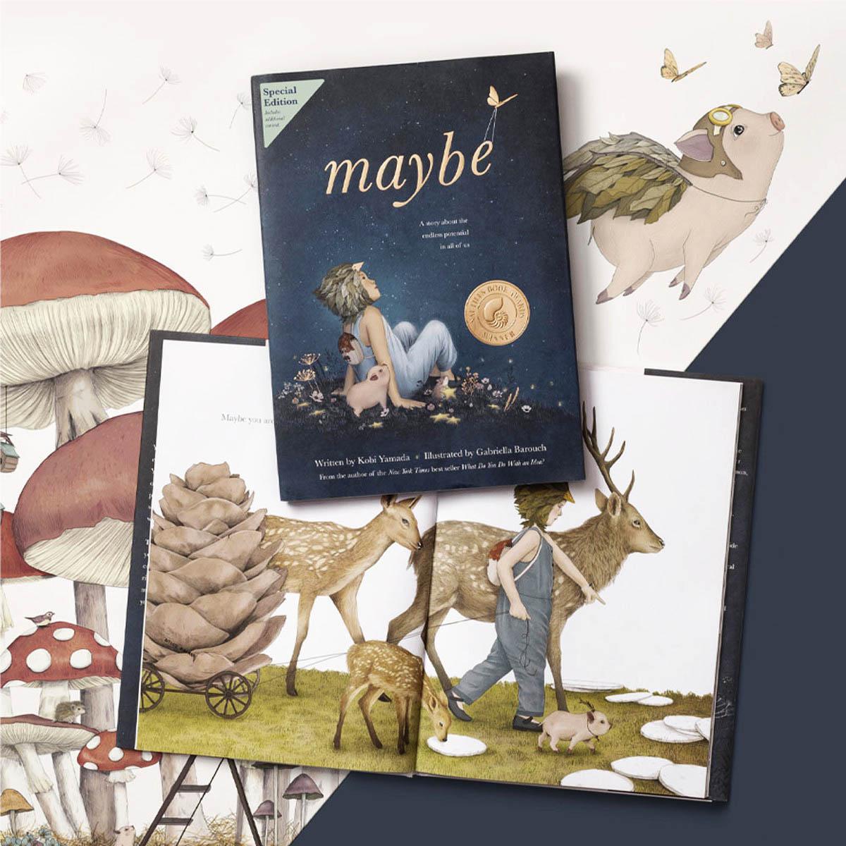 "Maybe" - Deluxe Edition Signed Hardcover by Kobi Yamada | Inspiring Children's Book for All Ages