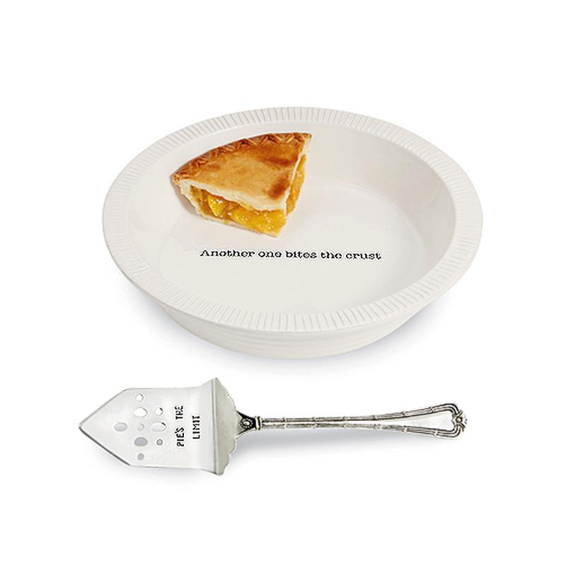 Circa Pie Plate with Server | Elegant Ceramic Bakeware