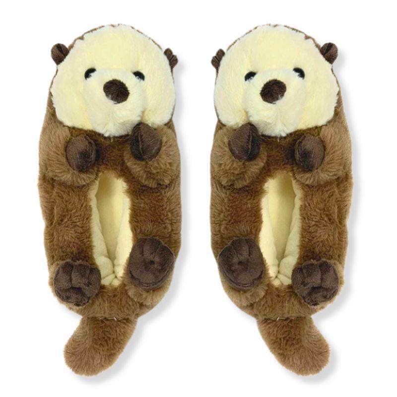 Cozy Otter Slippers – Sherpa Comfort