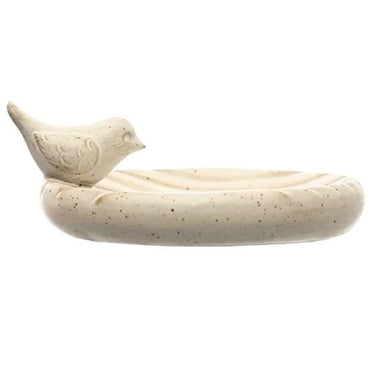 Debossed Stoneware Dish with Bird Design – Elegant and Functional