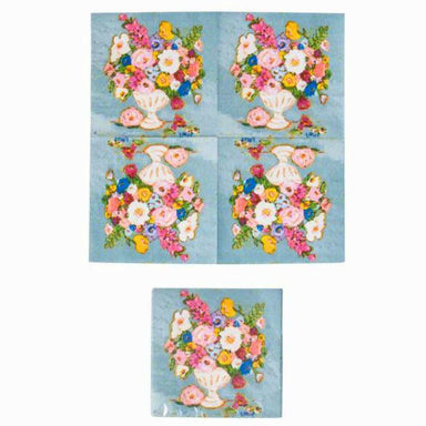 Dinner Paper Napkins with Flowers | Pack of 50