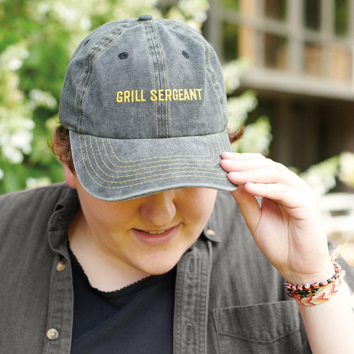 Grill Sergeant Baseball Cap | Cotton, Metal | Grilling & Chilling Collection