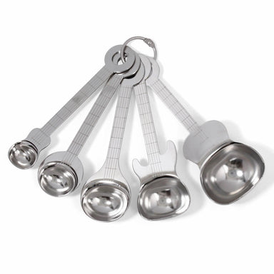 Guitar Measuring Spoons – Set of 5, Stainless Steel with O-Ring