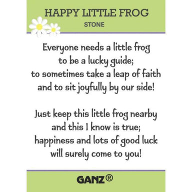 Happy Little Frogs Charm message