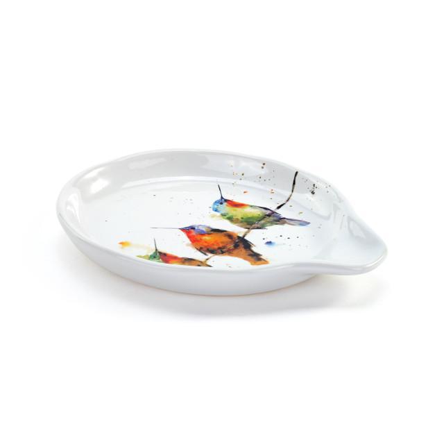 Hummers on a Wire Oval Spoon Rest