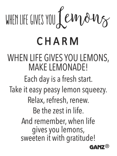 Lemon Charm – Cute Gift with a Heartfelt Message!