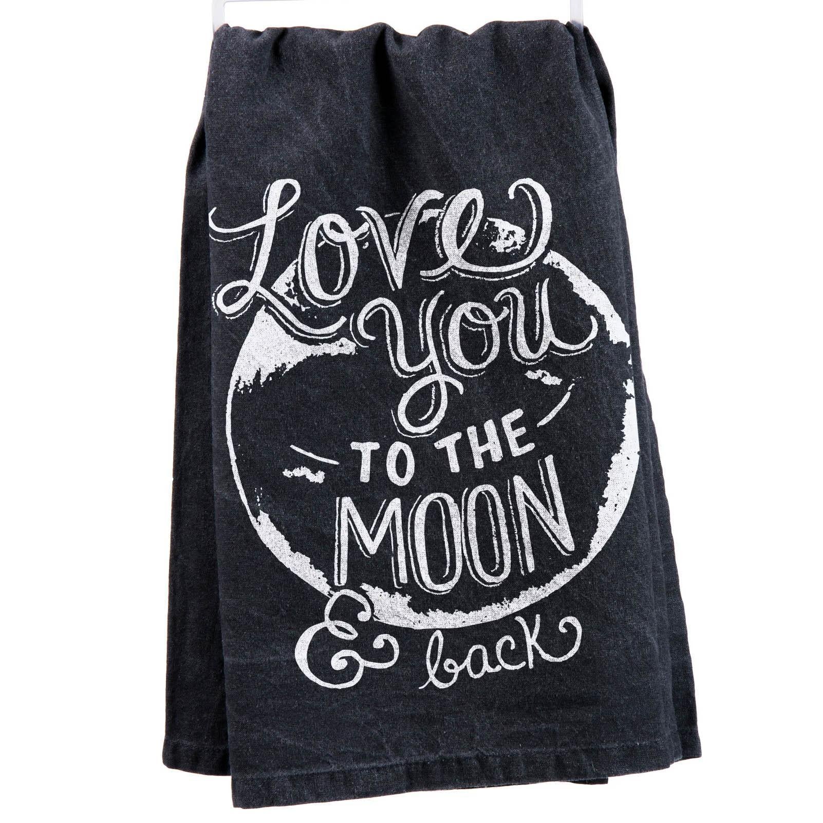 Love You To The Moon & Back Kitchen Towel - Cotton