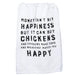 Money, Happiness & Chickens Tea Towel - Port Gamble General Store & Cafe