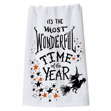 Most Wonderful Time Of The Year Witch Kitchen Towel – Festive Halloween Decor