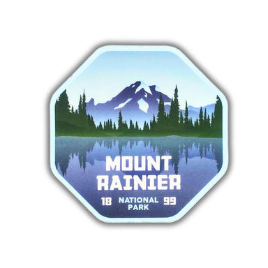 Mount Rainier National Park Sticker - Washington, 2.9" x 3"