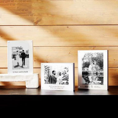 Mr. and Mrs. Acrylic Picture Frame: Capture Your Love Story!