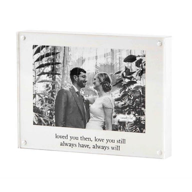 Mr. and Mrs. Acrylic Picture Frame: Capture Your Love Story!
