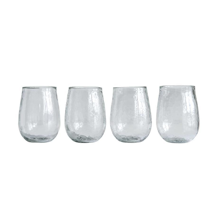 Recycled Glass Stemless Wine Glass – Elegant & Eco-Friendly