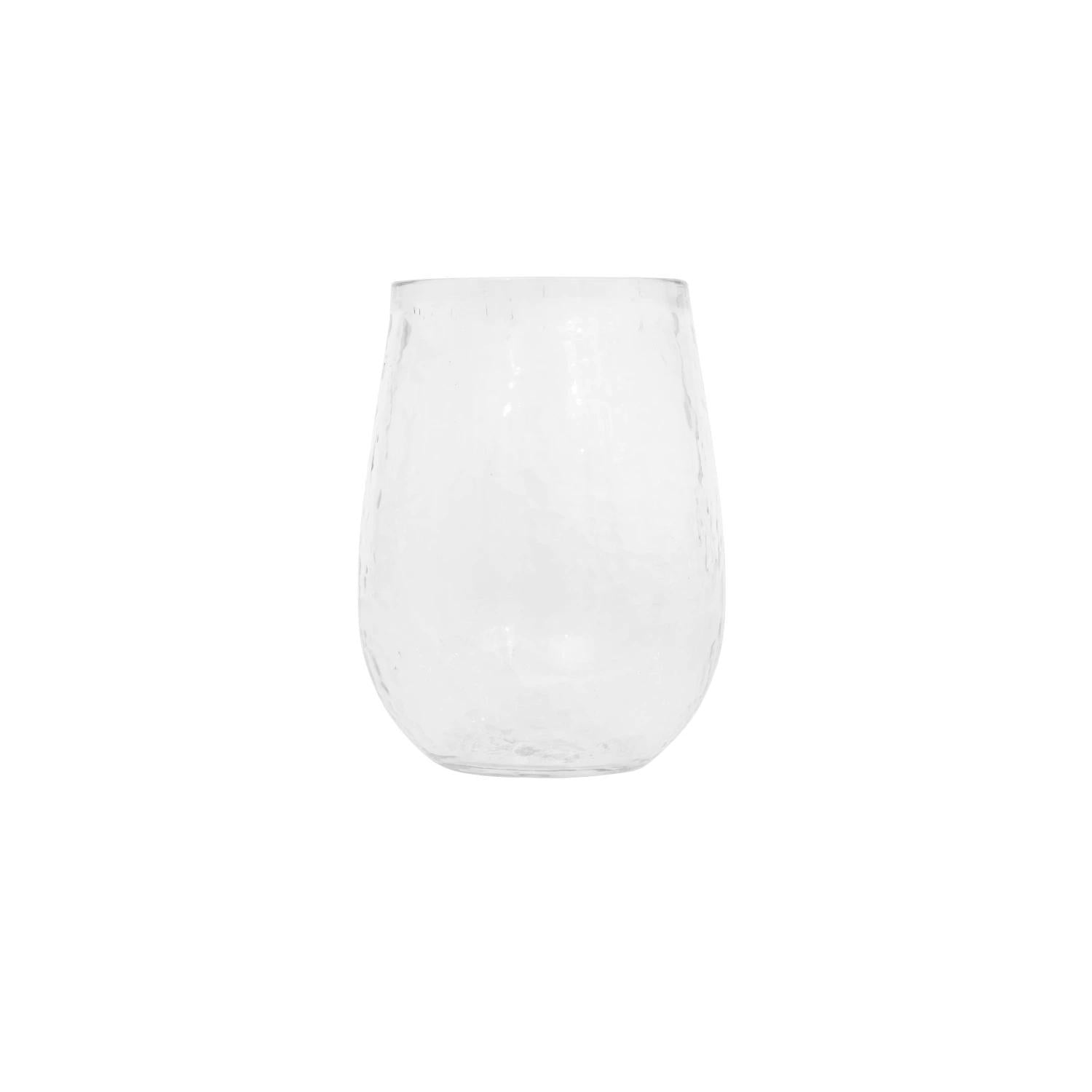 Recycled Glass Stemless Wine Glass – Elegant & Eco-Friendly