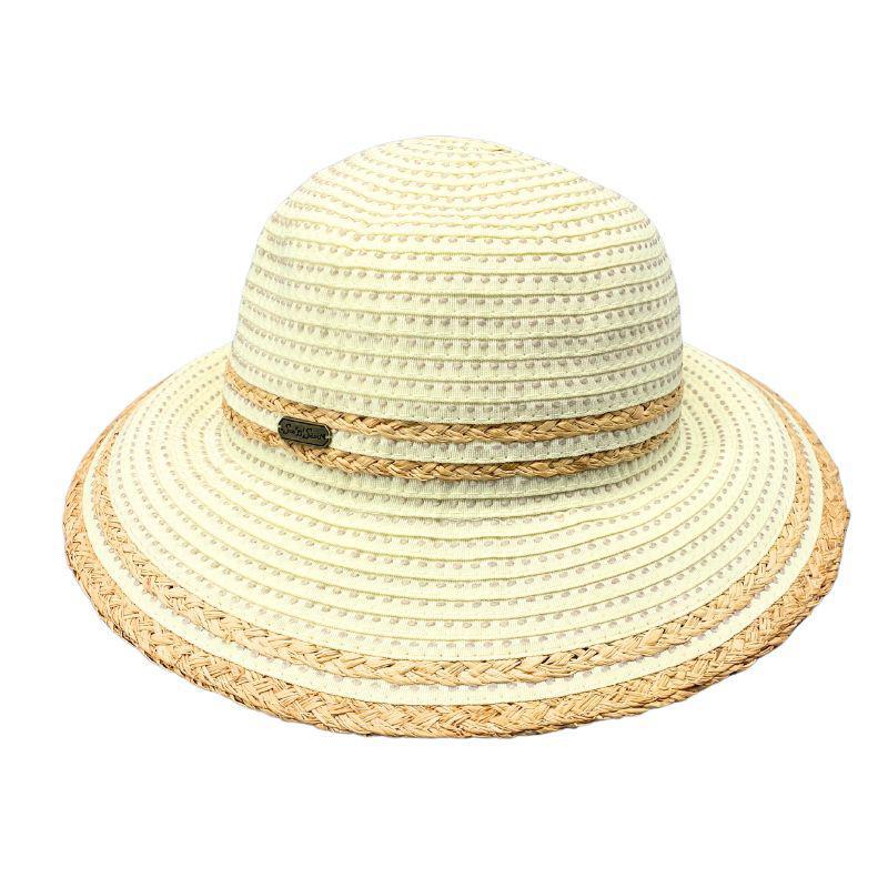 Ribbon Raffia Bucket Hat – Stylish & Sun-Safe