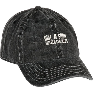 Rise and shine mother cluckers  black jean baseball cap