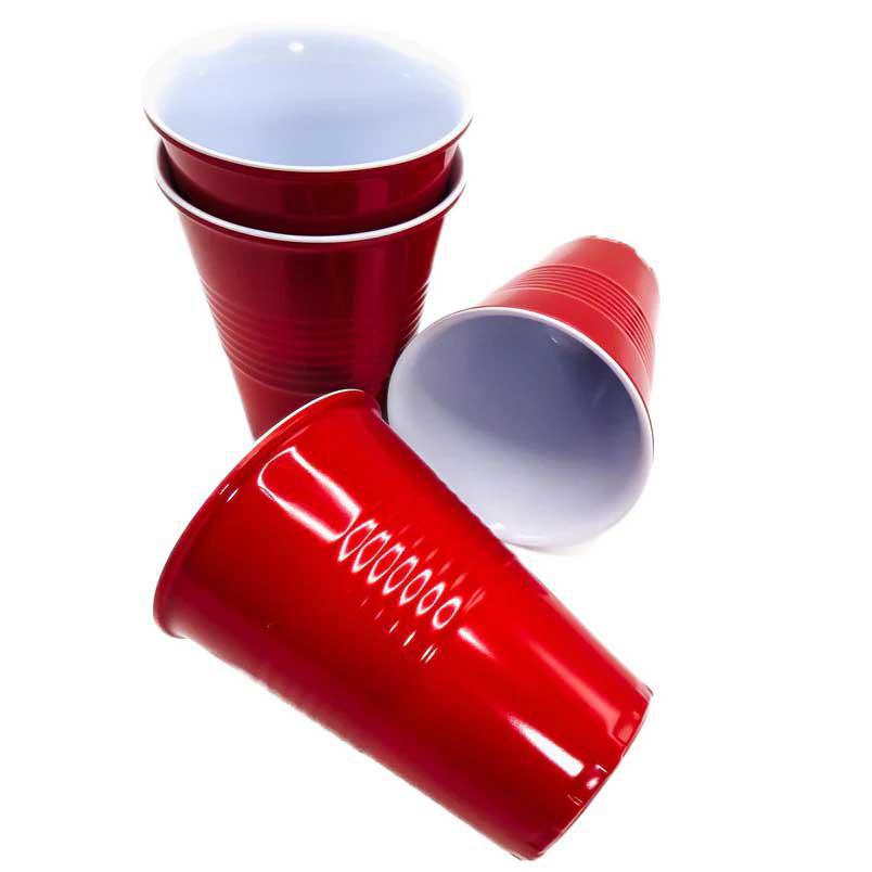 Set of Four Red Melamine Solo Cups