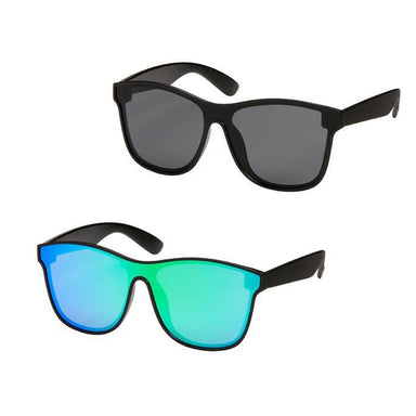 Shield Collection by Blue Gem – Flat Mirror Lens Sunglasses