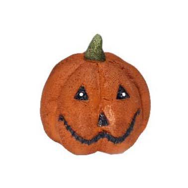 Charming Little Stitched Pumpkins with Faces – Resin Decor