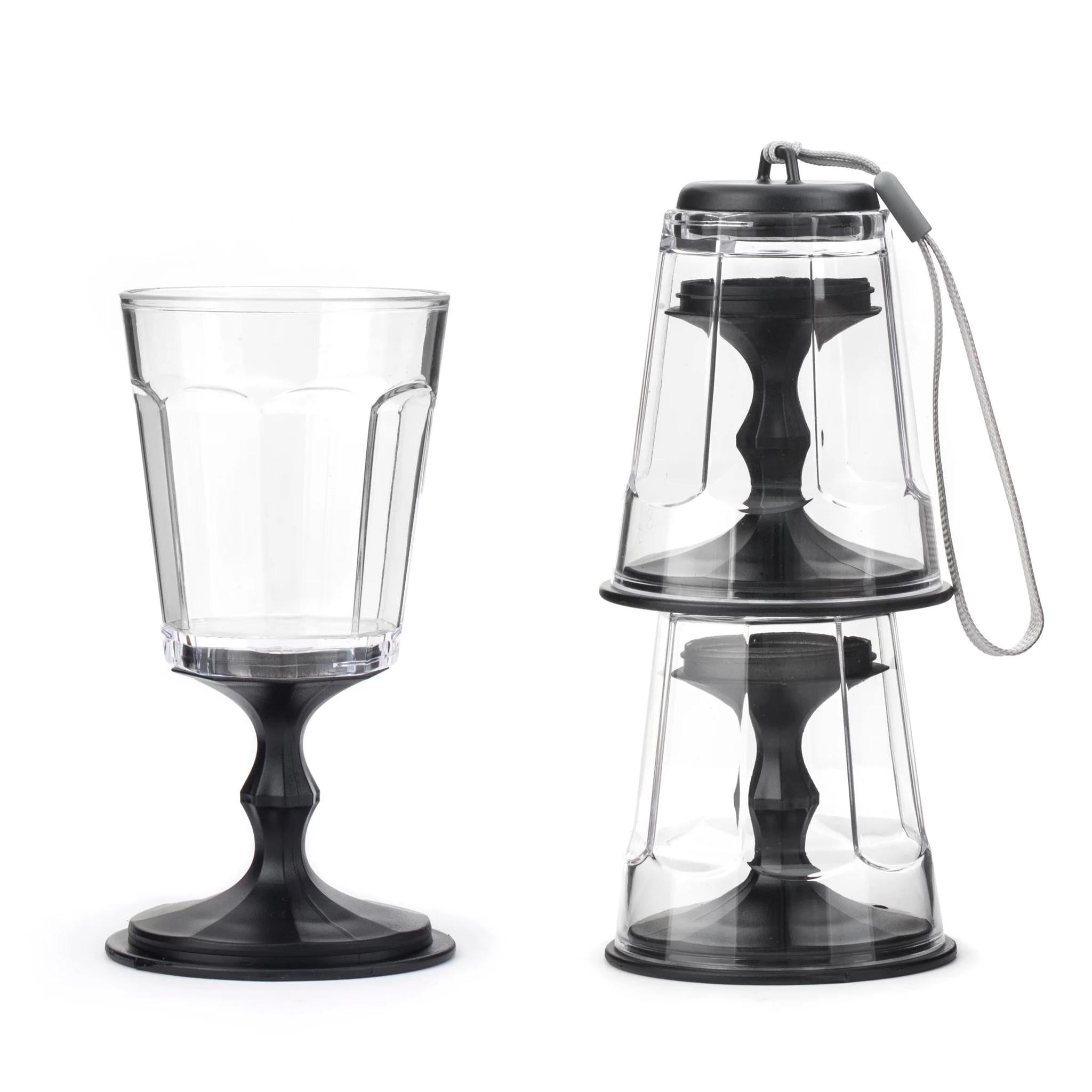 Stackable Wine Glass Set – Compact & Stylish for Picnics