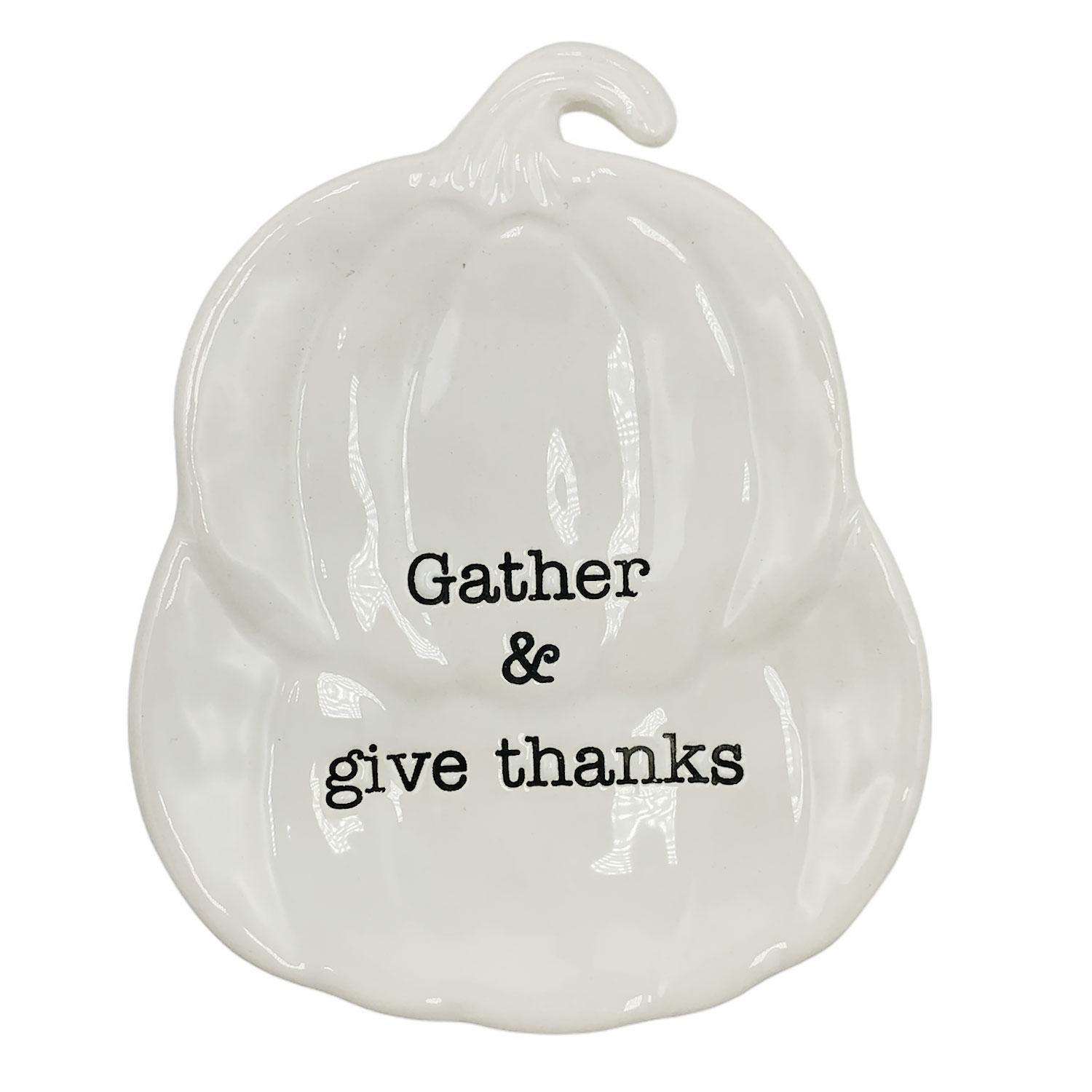 Thanksgiving Tidbit Dish - Gather & give thaks