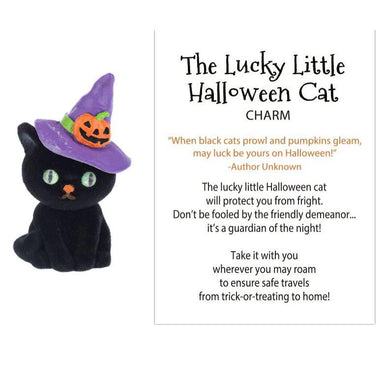 The Lucky Little Halloween Cat Token with Note Card