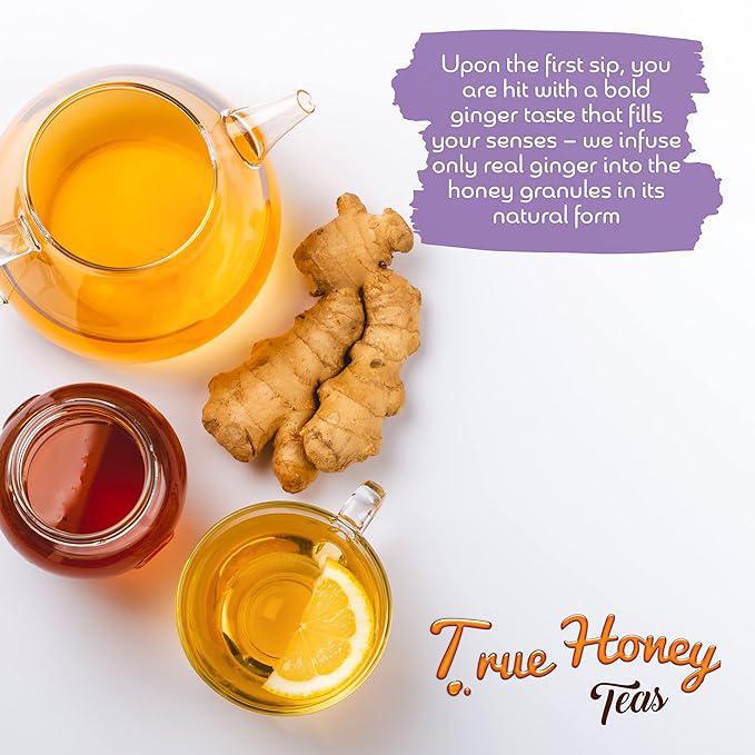 True Honey Teas Ginger Lemon Zest nutrition 