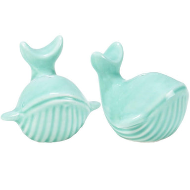 Whales Salt & Pepper Shakers – Beach-Themed Ceramic Tableware