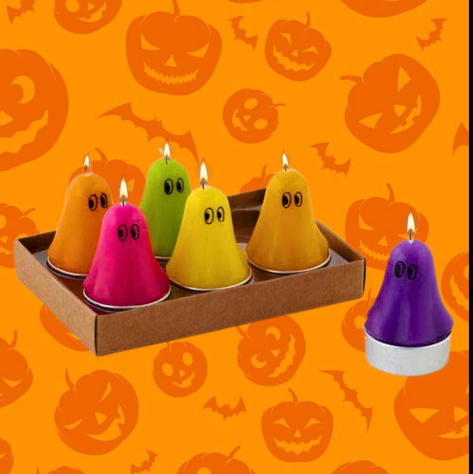 Ghost Tea Lights, Color Variety - NE0454