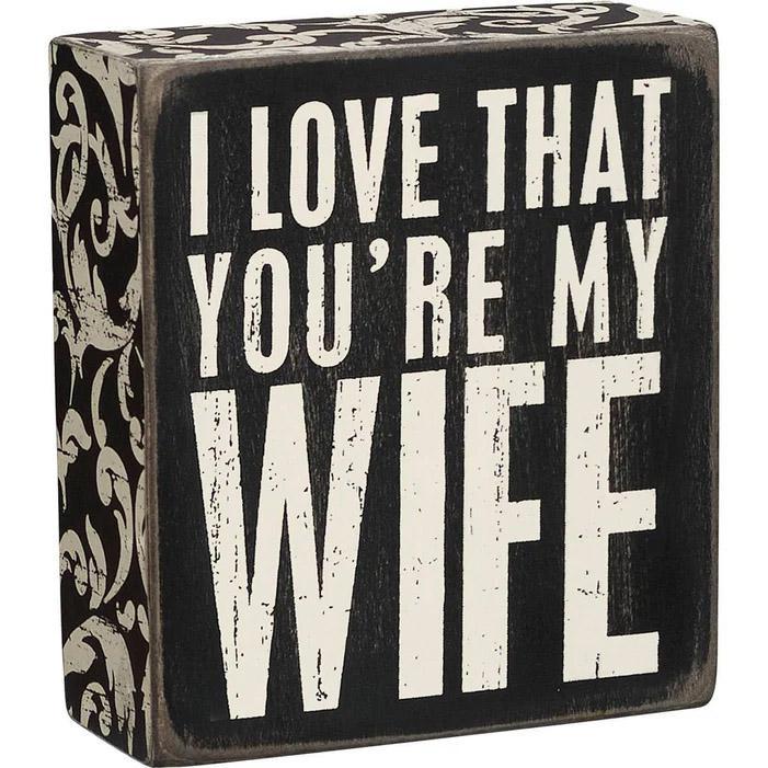 "I Love That You Are My Wife" Treasure Gift Box