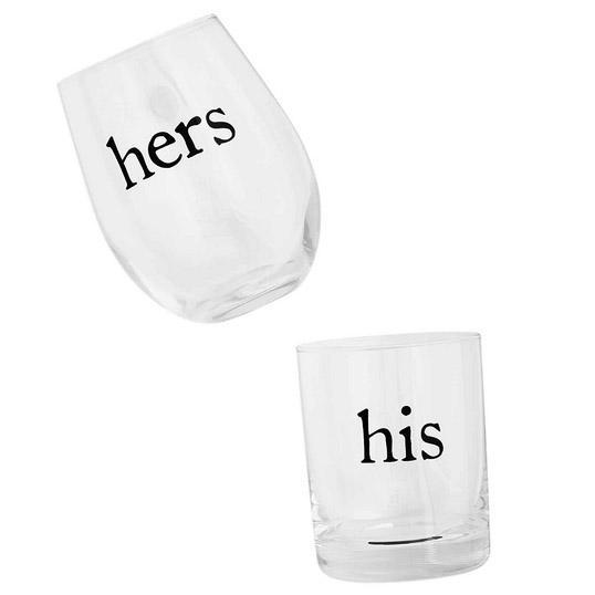 His & Hers Boxed Glass Set - Port Gamble General Store & Cafe