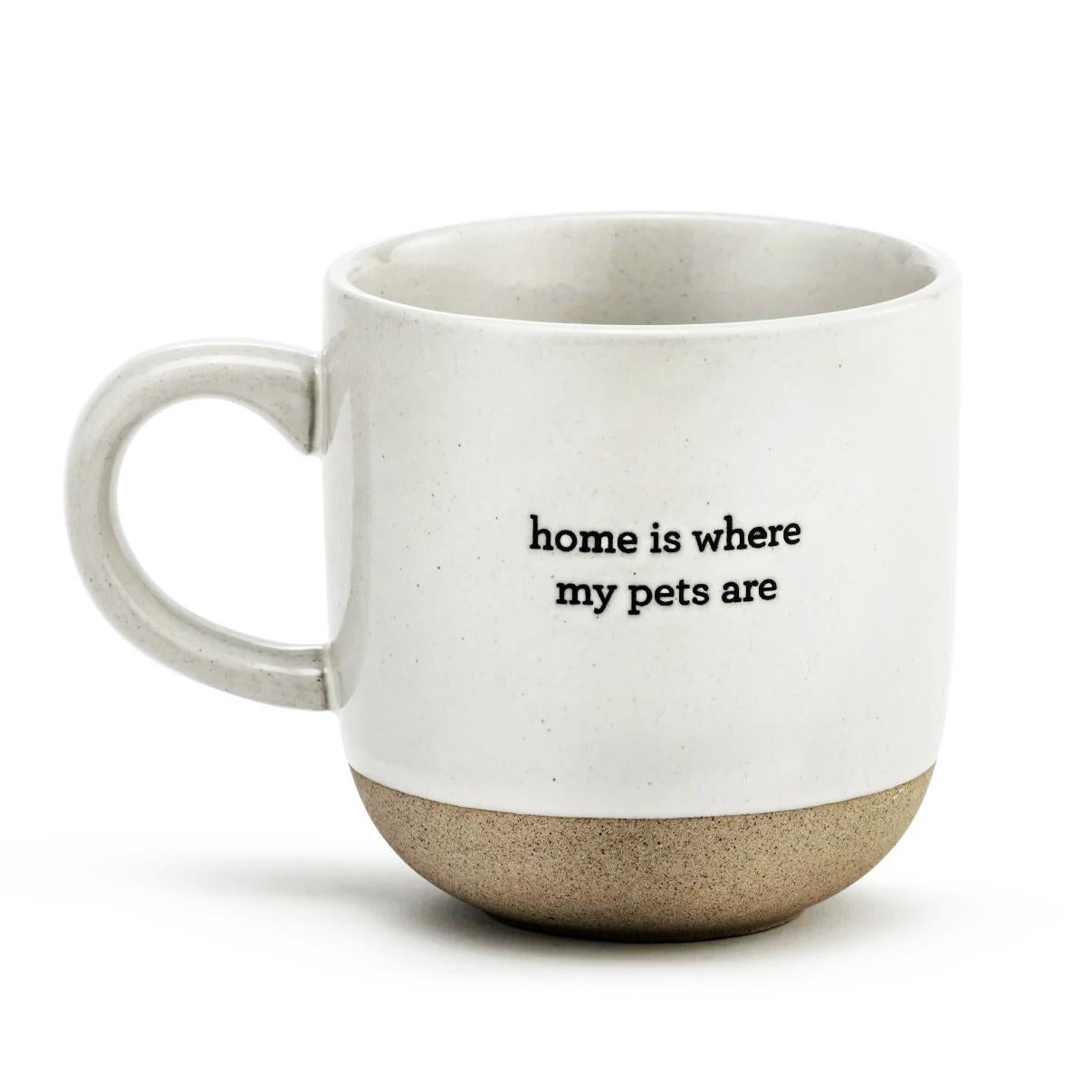 home is where my pets are mug