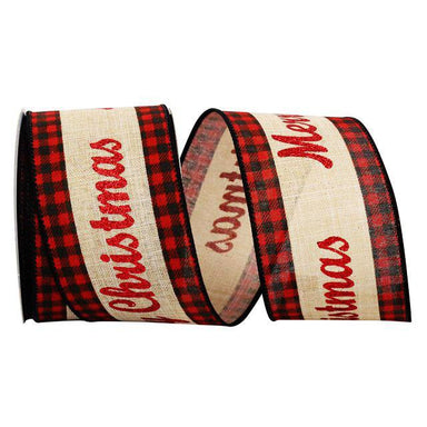 plaid christmas ribbon 