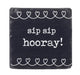 sip sip hooray wedding coaster 