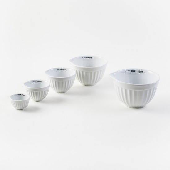 Brampton Stoneware Measuring Cups, White, Be Home